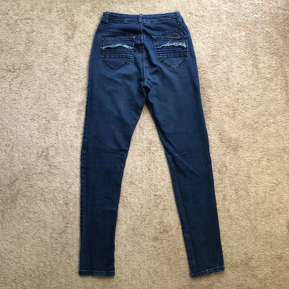 Redfox Jeans Women's Size 7, Skinny, Blue, Stretch, Zipper Pockets, 26 x 30 - Picture 3 of 14